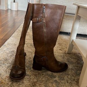 Lucky Brand brown leather boots